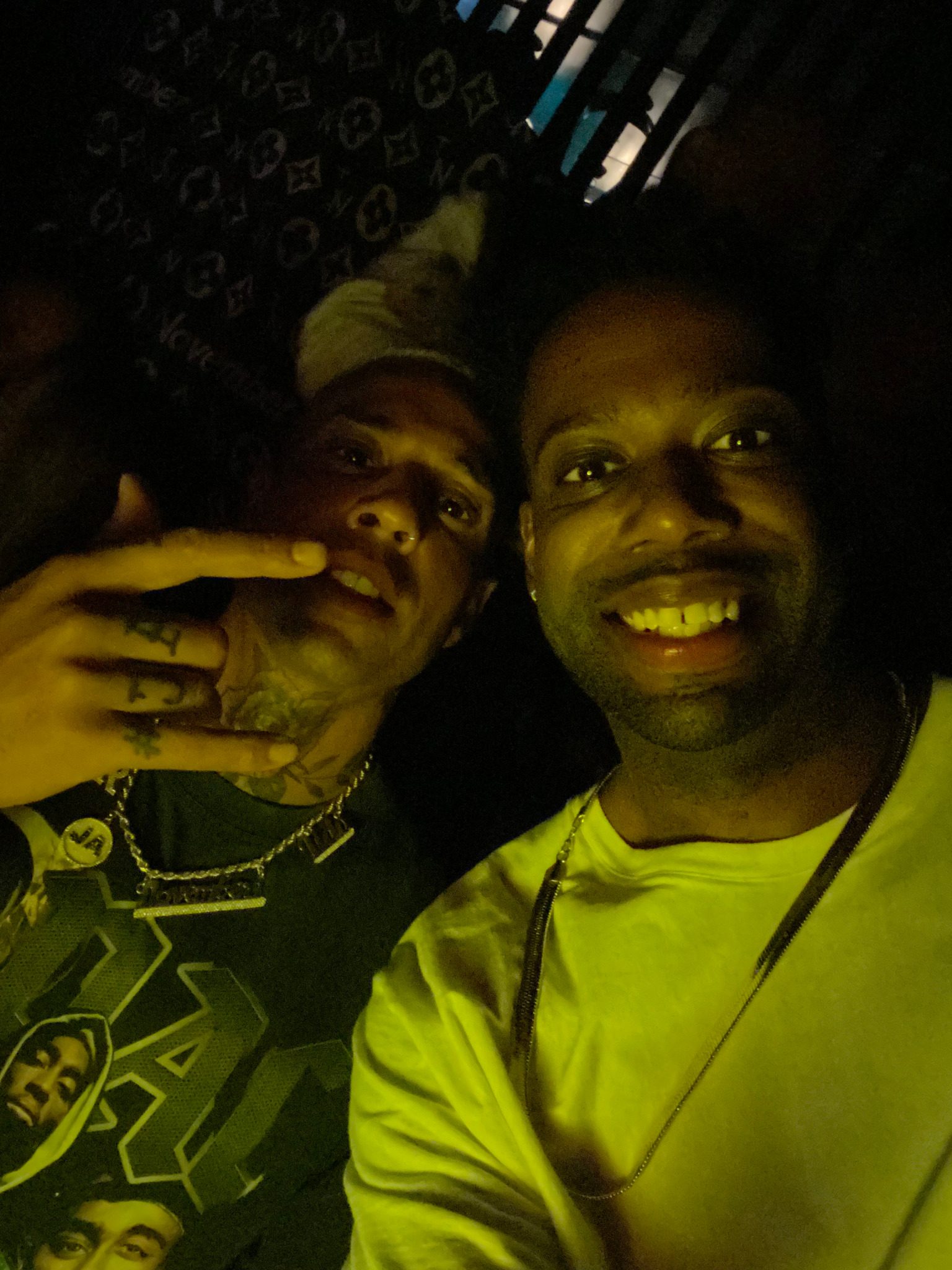 Erik with a guest at an Amsterdam club